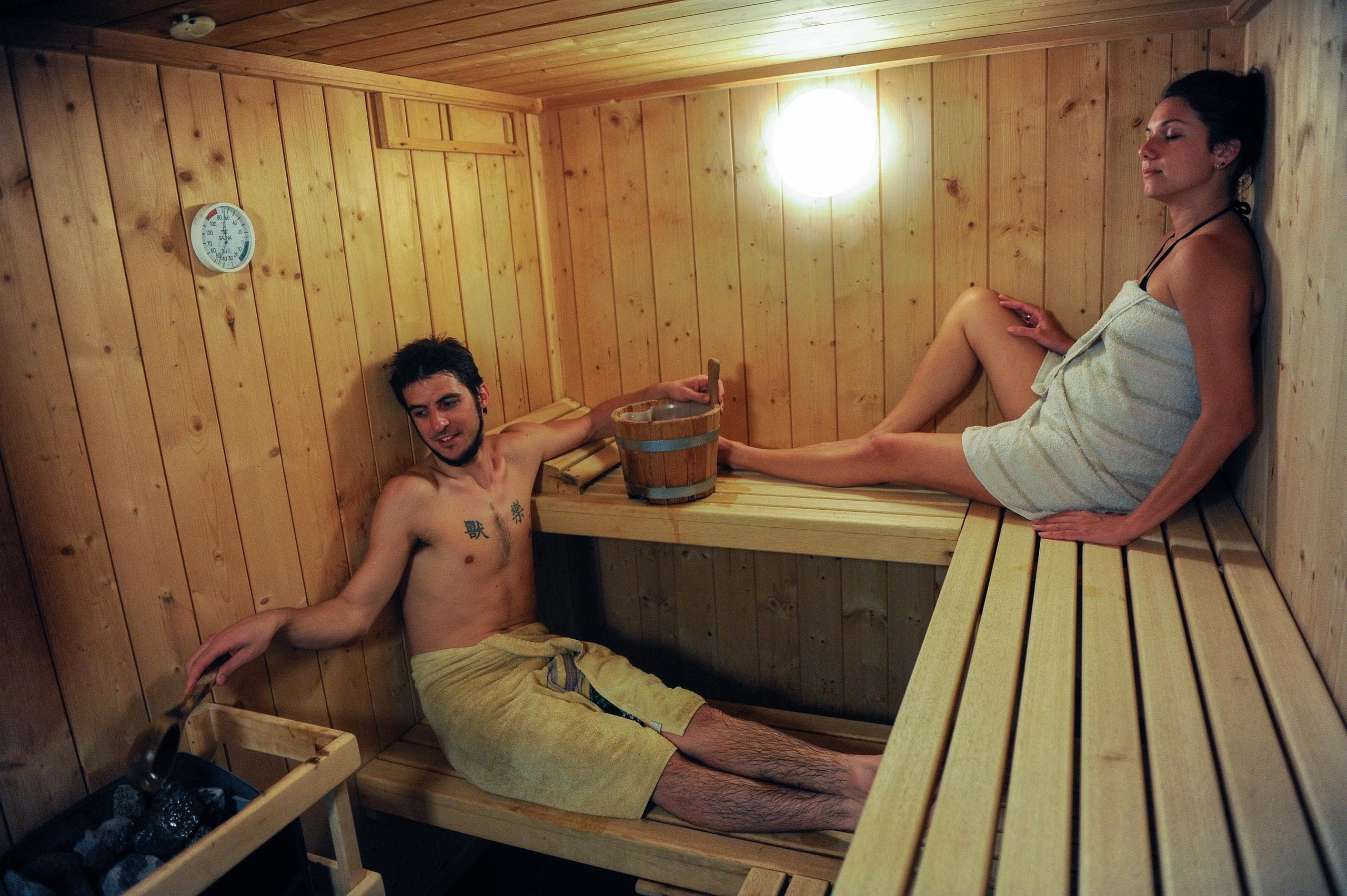 Sauna à l'hôtel Timberlodge