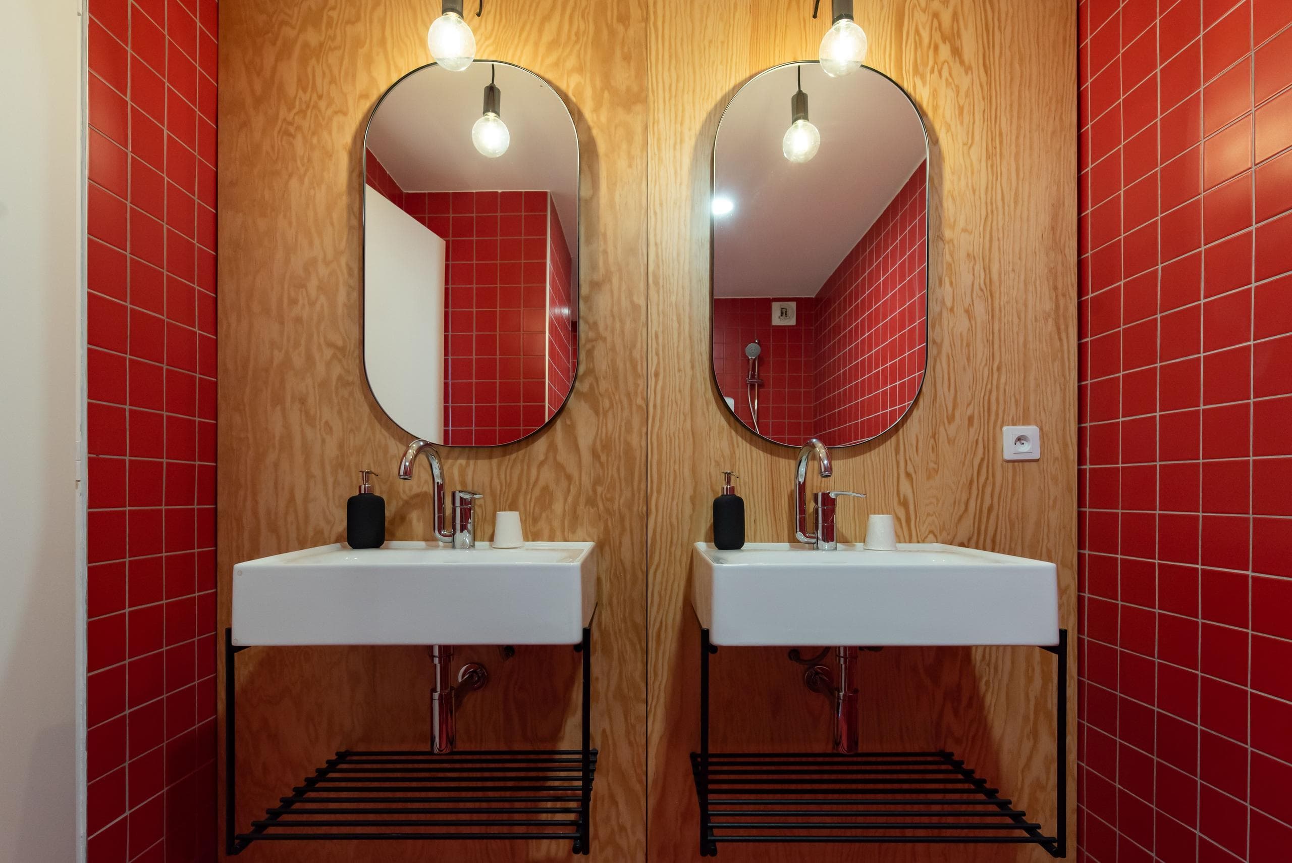 Salle de bain double Hôtel Timberlodge